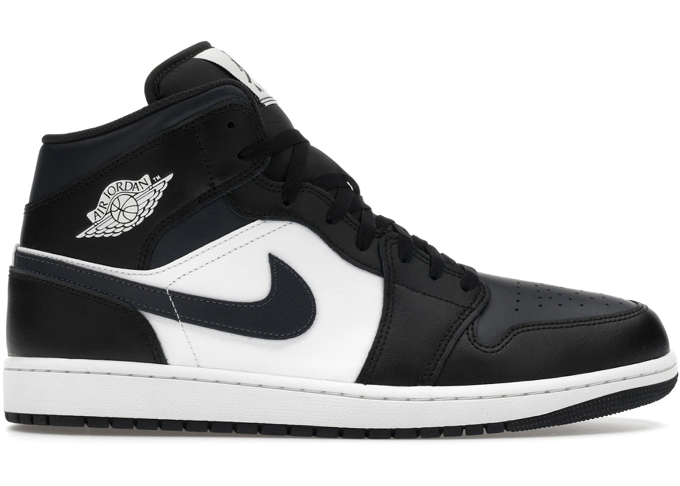 Jordan 1 Mid Off Noir Toe
