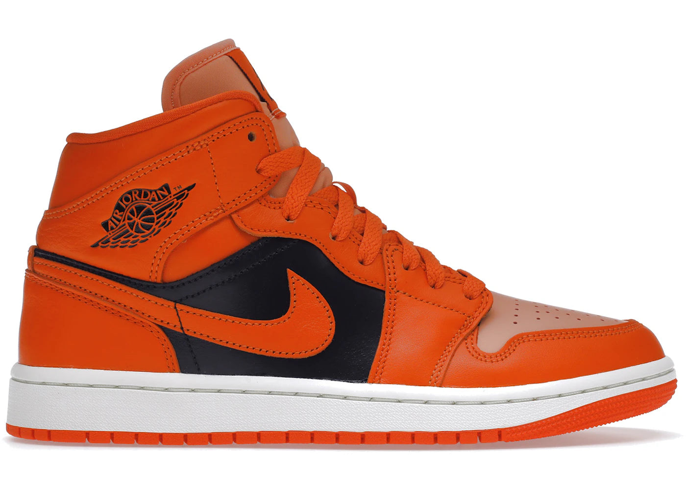 Jordan 1 Mid Se Rush Orange Crimson Bliss (Women'S)