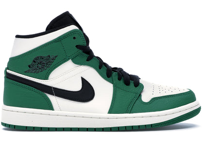 Jordan 1 Mid Pine Green, side profile