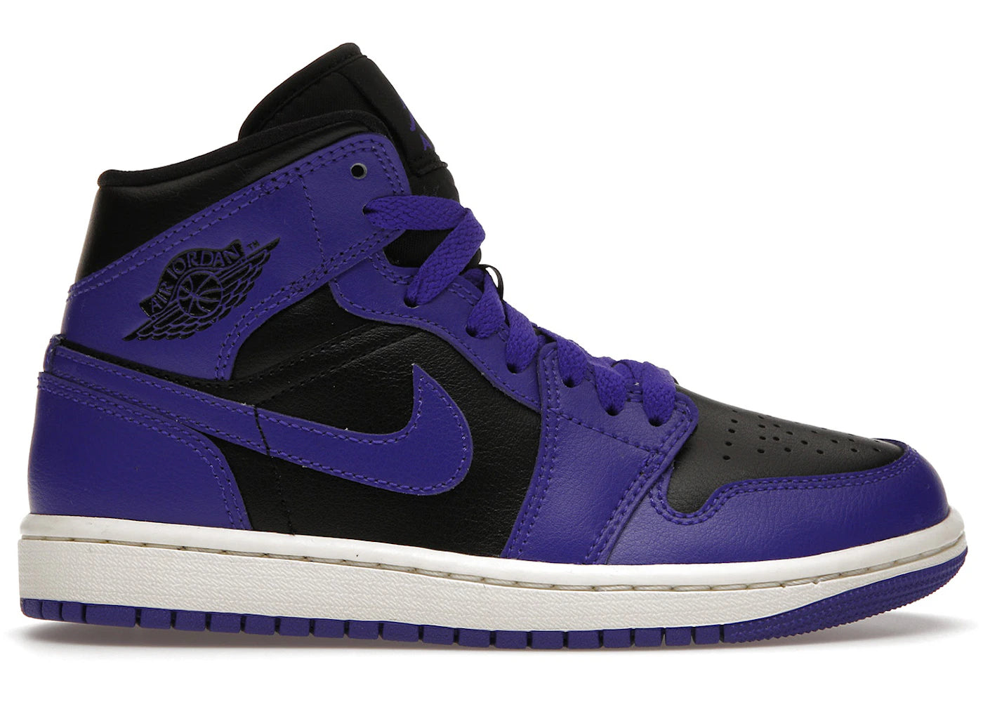 Jordan 1 Mid Purple Black (Women'S)