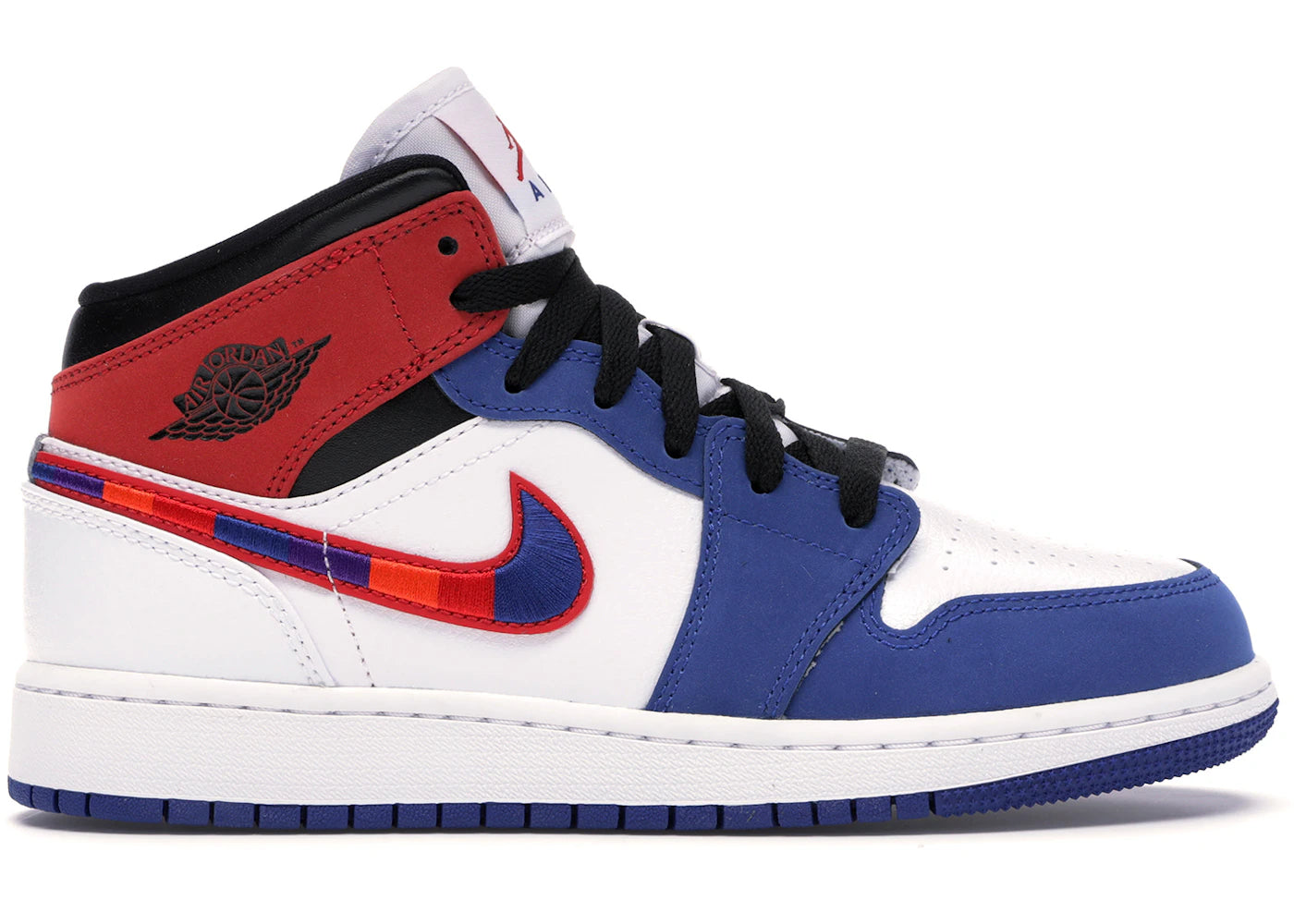 Jordan 1 Mid Rush Blue University Red (Gs)
