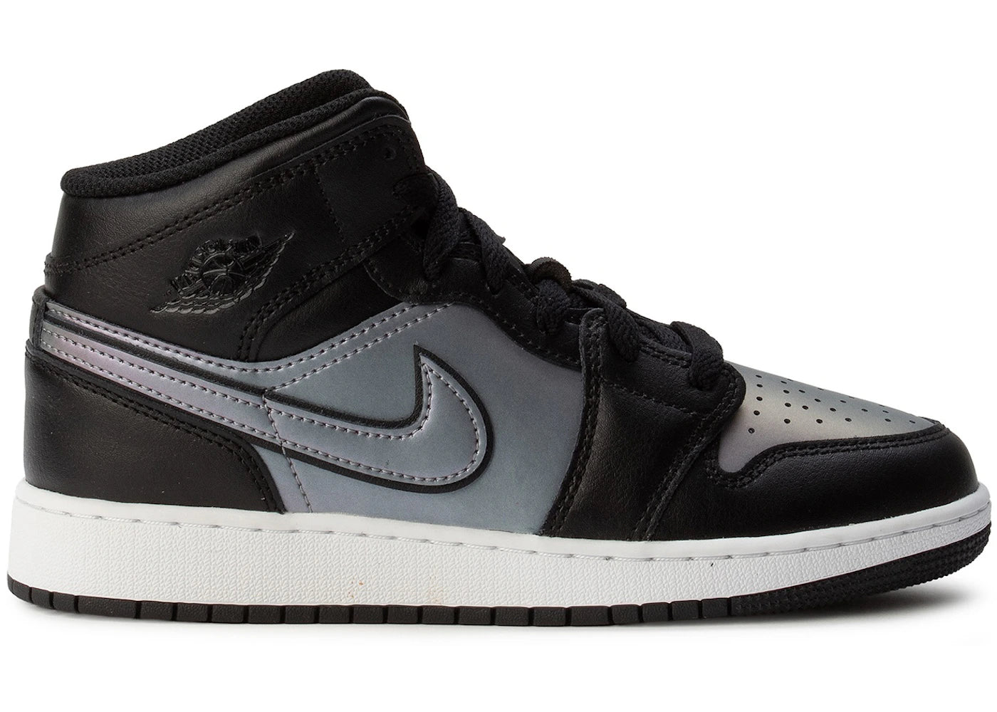 Jordan 1 Mid Se Bg Black White (Gs)