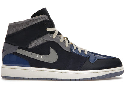 Jordan 1 Mid Se Craft Obsidian French Blue Ashen Slate White