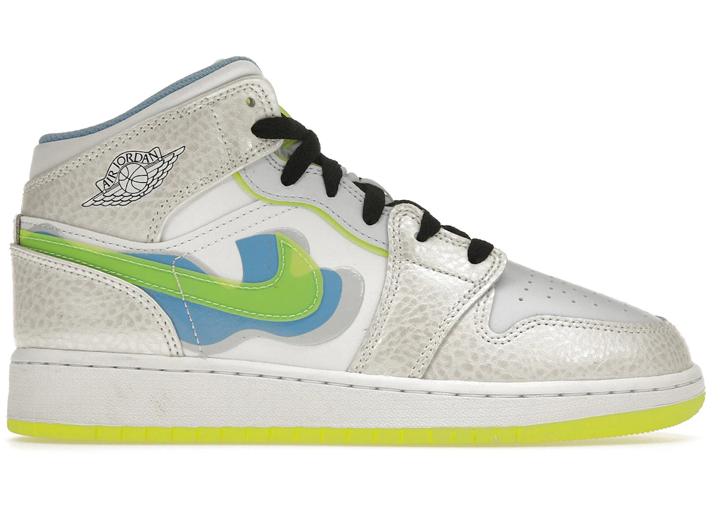 Jordan 1 Mid Se Warped Swoosh (Gs)