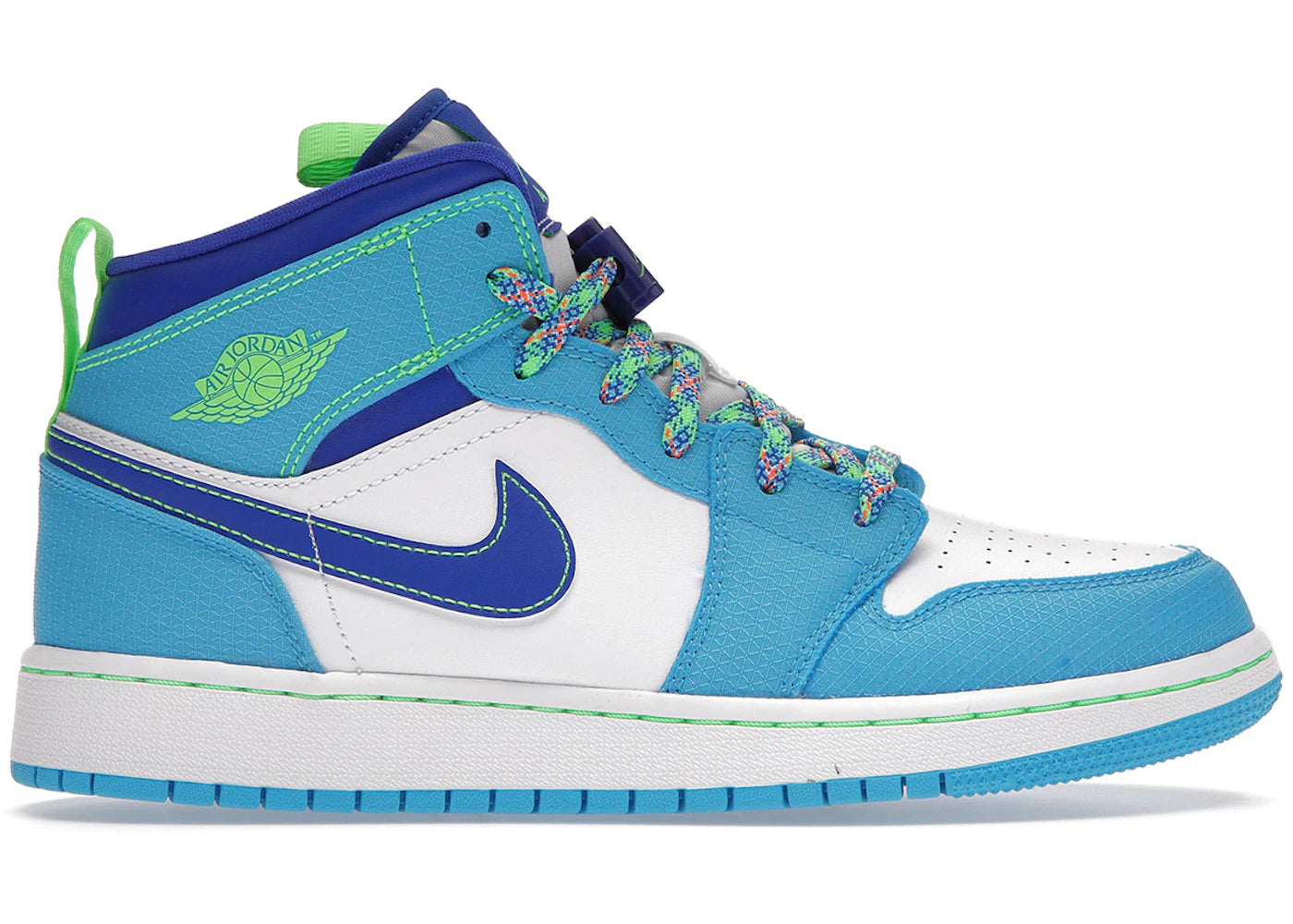 Jordan 1 Mid Se Sprite Blue (Gs)