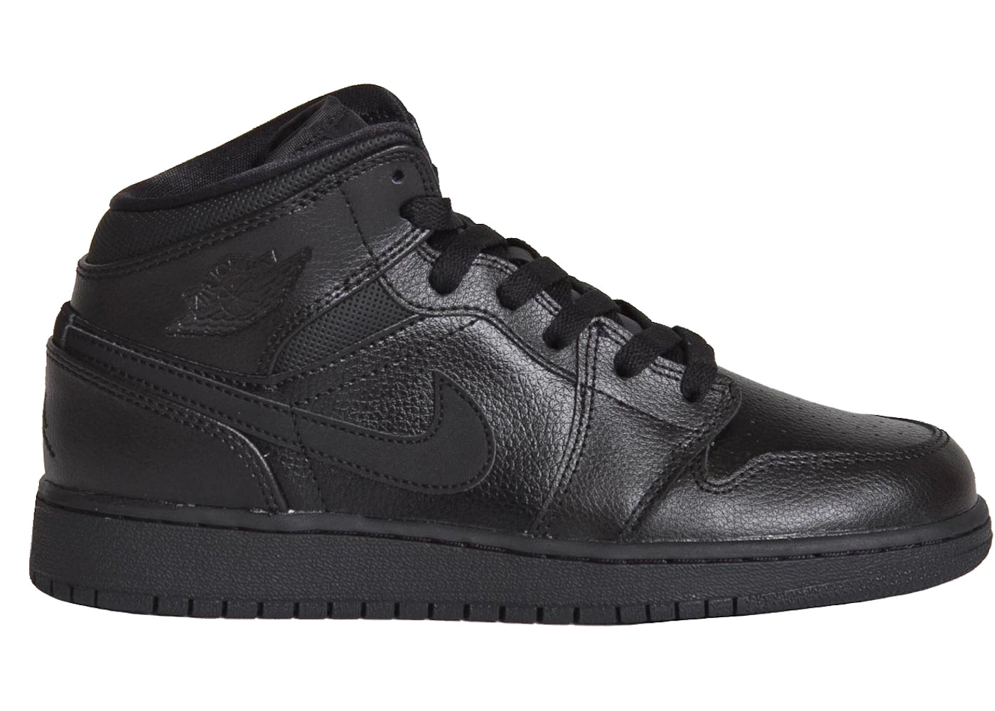 Jordan 1 Mid Triple Black (2015) (Gs)