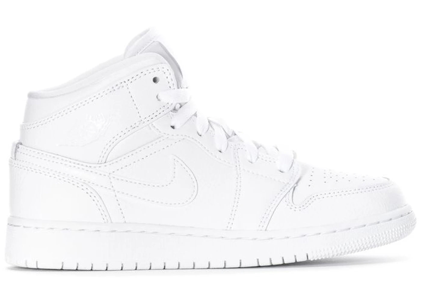 Jordan 1 Mid Triple White (2019) (Gs)