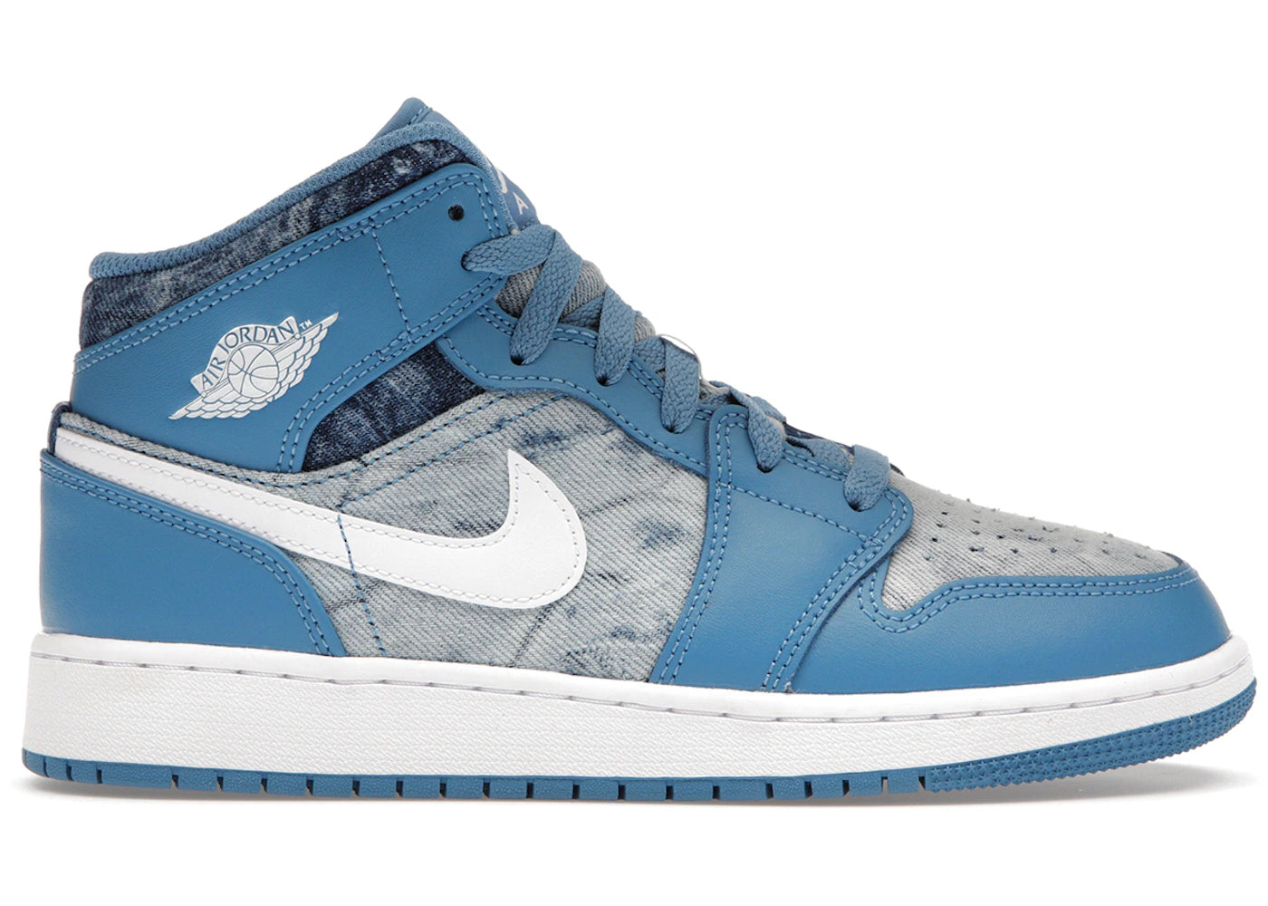 Jordan 1 Mid Washed Denim (Gs)