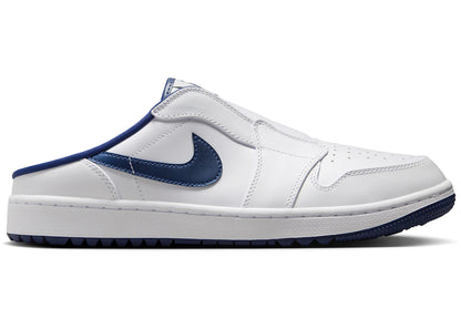 Jordan 1 Mule Golf White Midnight Navy, front