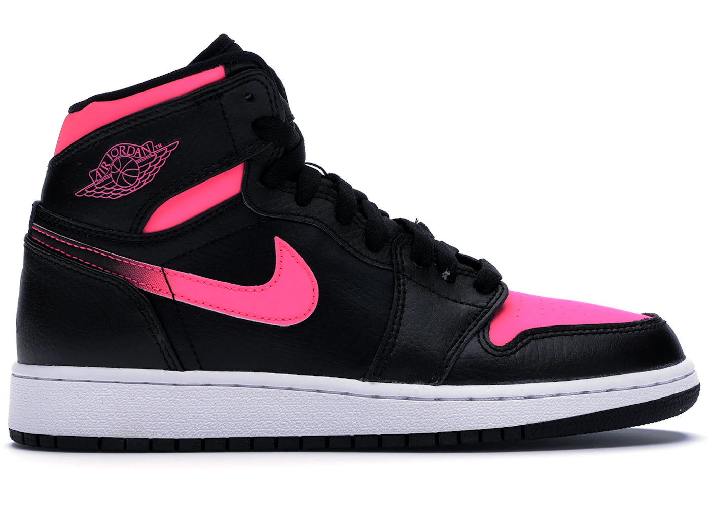 Jordan 1 Retro High Black Hyper Pink (Gs)