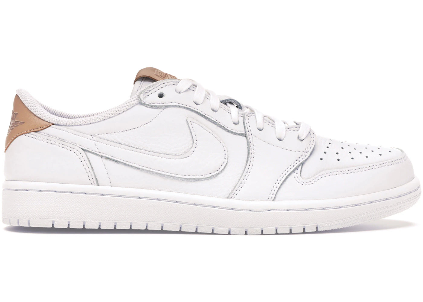Jordan 1 Retro Low Og White Vachetta