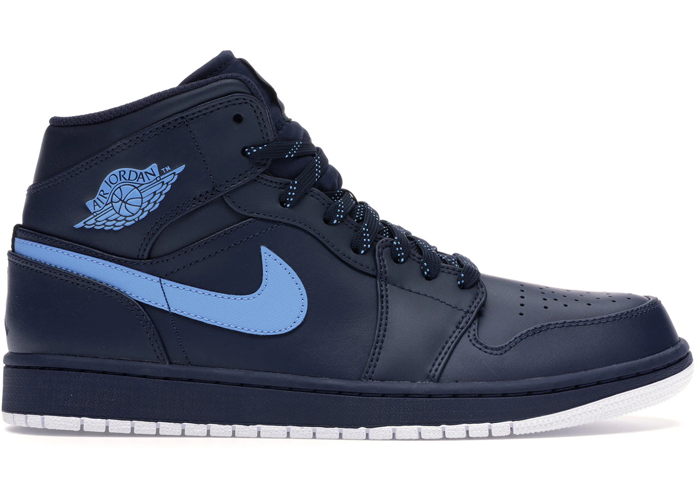 Jordan 1 Retro Mid Obsidian University Blue