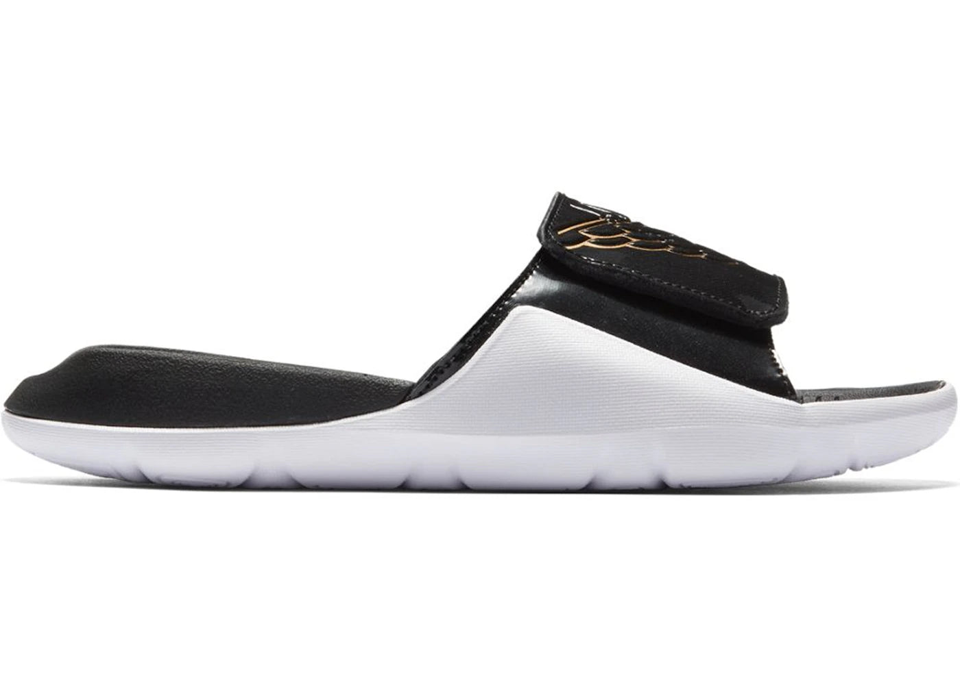 Jordan Hydro 7 Black Metallic Gold White (Gs)