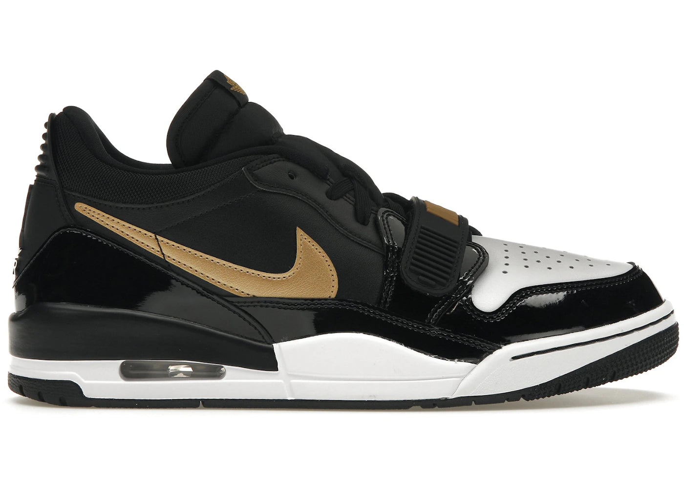 Jordan Legacy 312 Low Black Metallic Gold UK