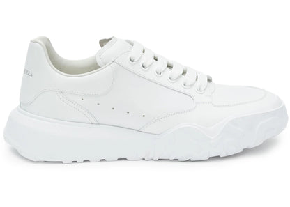 Alexander Mcqueen Court Trainers White Leather