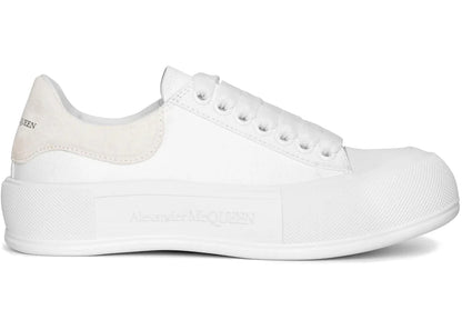 Alexander Mcqueen Deck Skate Plimsoll Lace-Up White (Women'S)