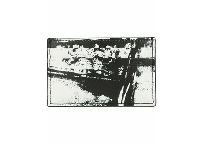 alexander mcqueen graffiti logo card holder black/white 