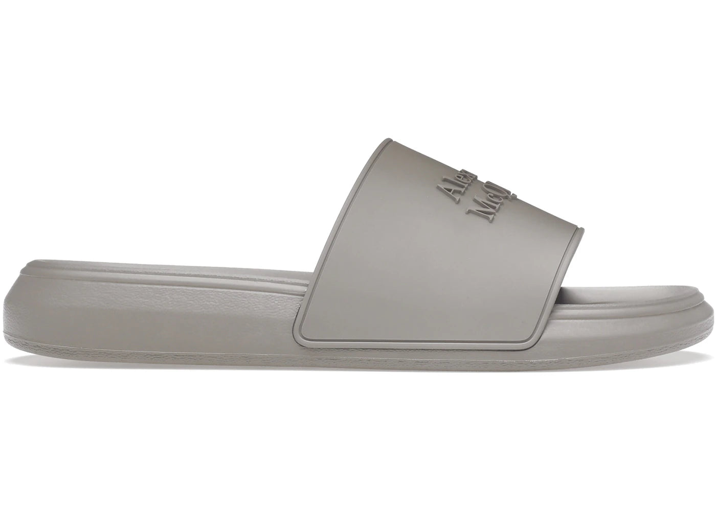 Alexander Mcqueen Logo Slides Grey Stone