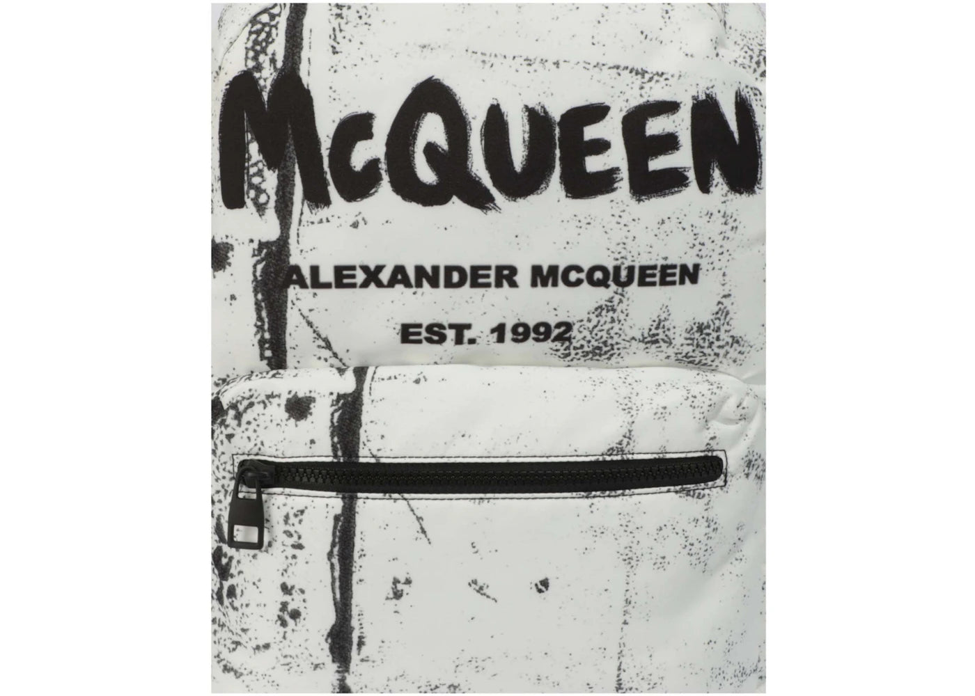 alexander mcqueen metropolitan backpack black/white 