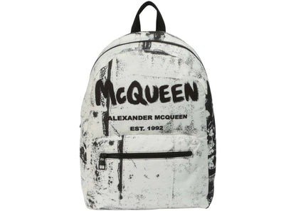 Alexander Mcqueen Metropolitan Backpack Black/White