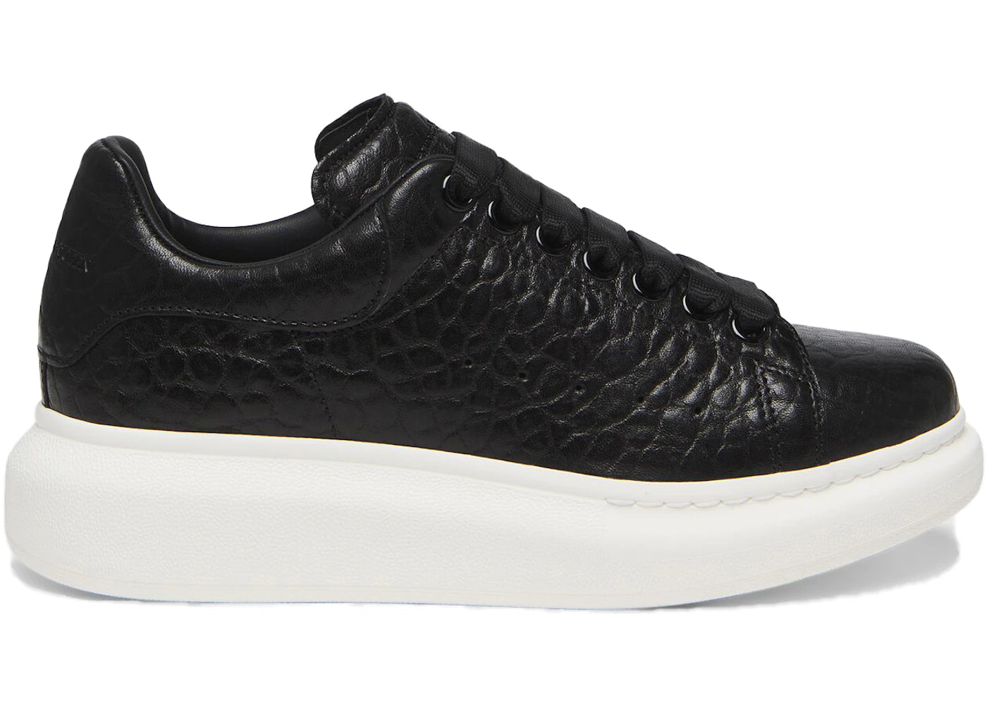 Alexander Mcqueen Oversized Black Full-Grain Leather (Women'S)