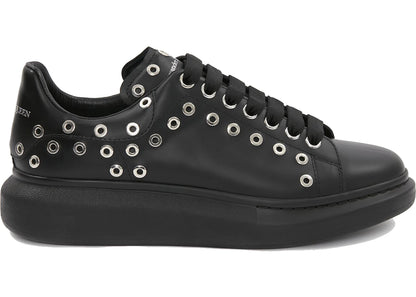 Alexander Mcqueen Oversized Black Silver Eyelets