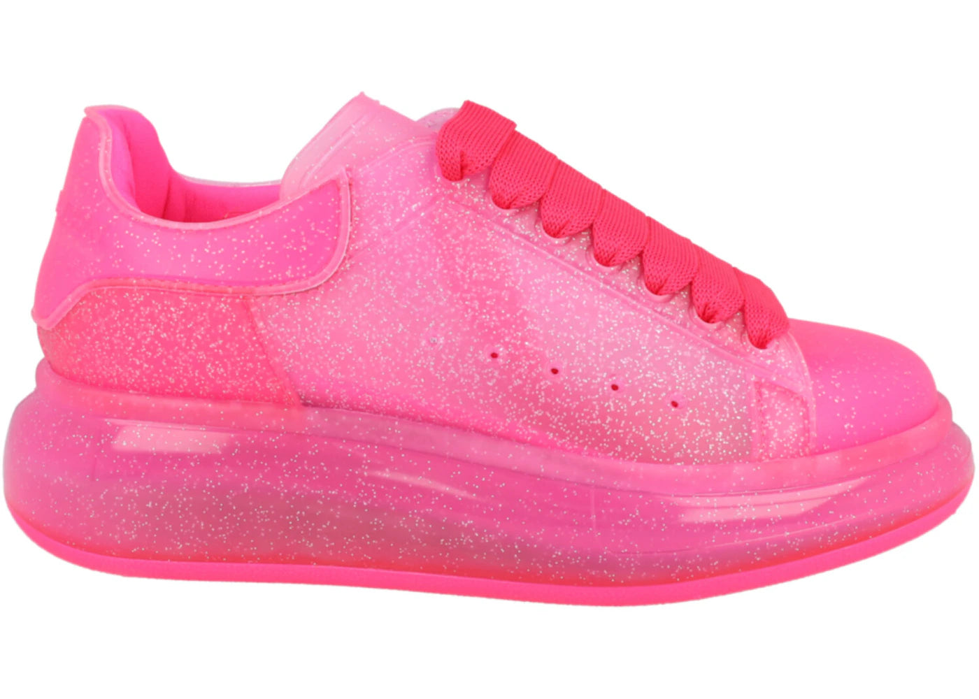 Alexander Mcqueen Oversized Bright Pink Glitter (Women'S)