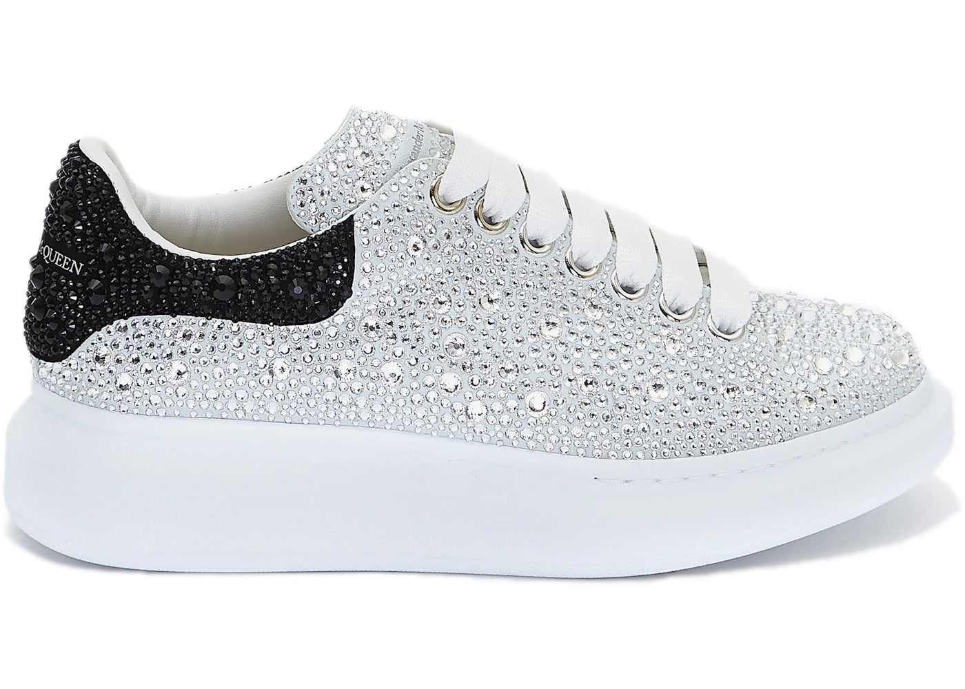 alexander mcqueen oversized crystal embellished white (women's)