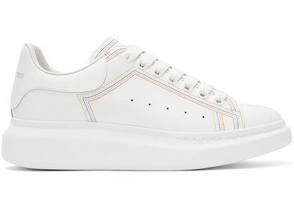 Alexander Mcqueen Oversized Embroidered White Multi