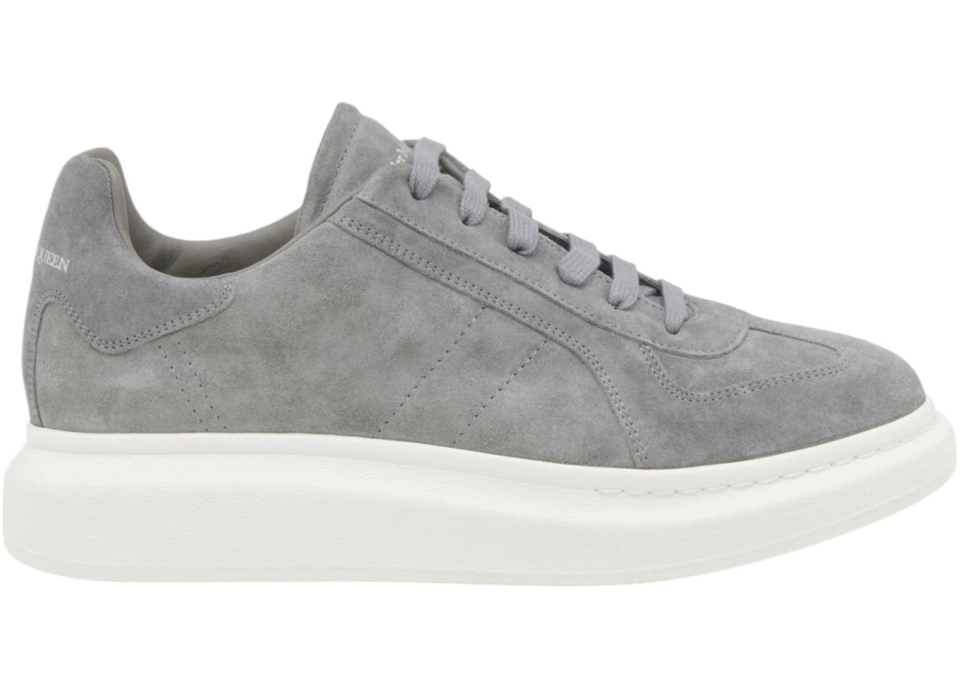 alexander mcqueen oversized grey suede
