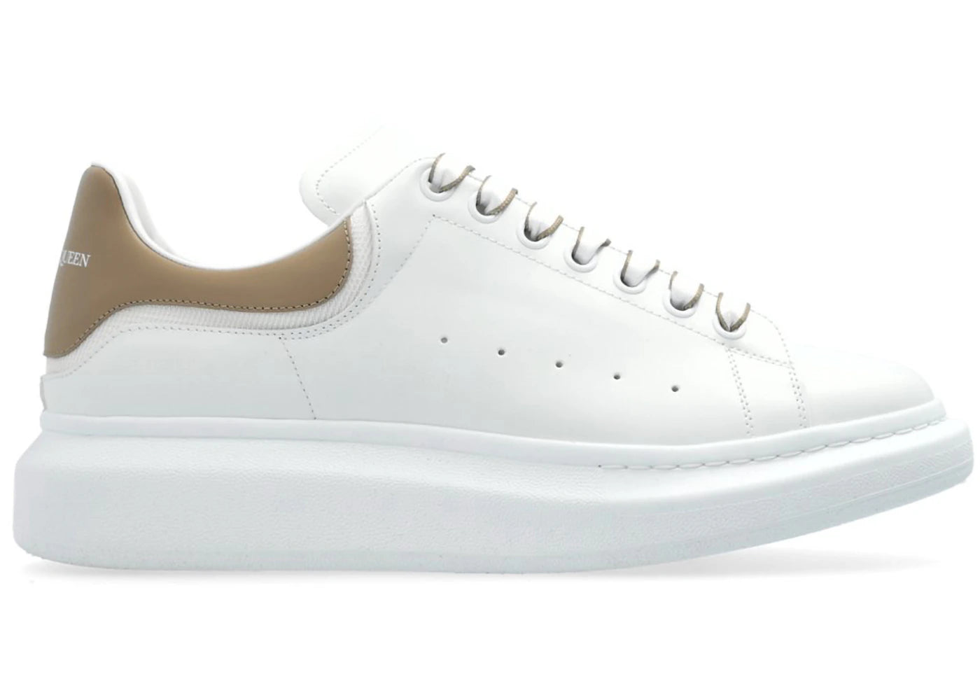 Alexander Mcqueen Oversized New Tech Calf White Stone