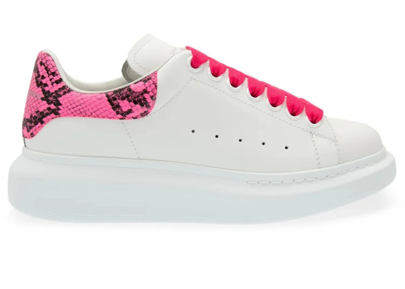 Alexander Mcqueen Oversized Pink Snake Print (Women'S)