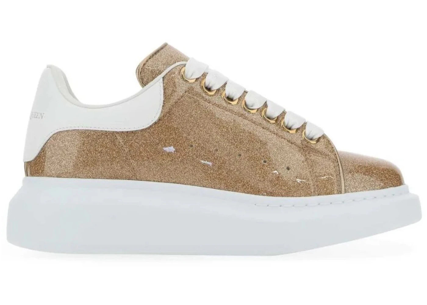 Alexander Mcqueen Oversized Rose Gold White (Women)
