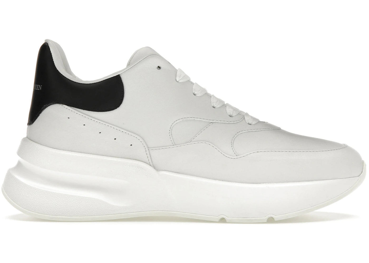 Alexander Mcqueen Oversized Runner Optic White Black