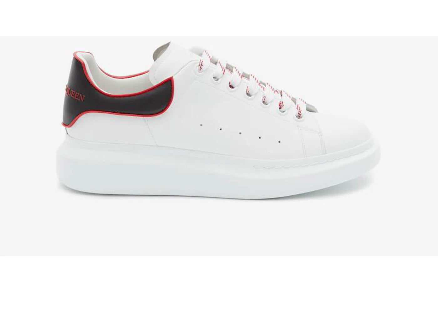 Alexander Mcqueen Oversized White Black Red Outline