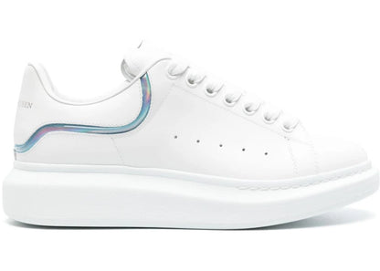 Alexander Mcqueen Oversized White Iridescent Stripe