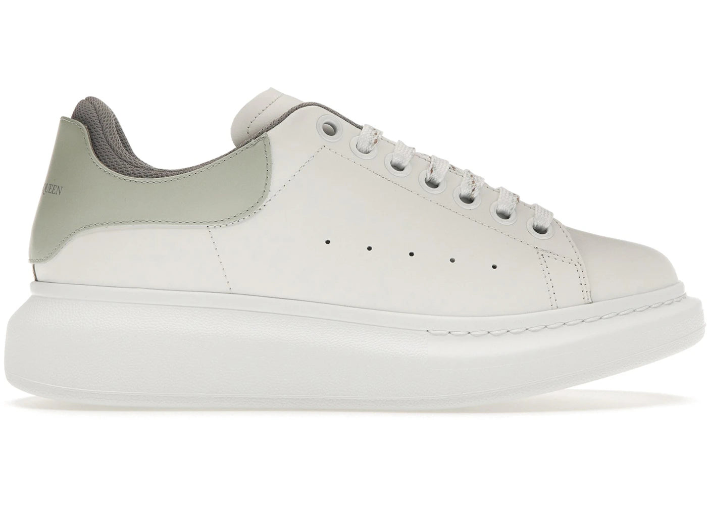 alexander mcqueen oversized white mint cement (women's)