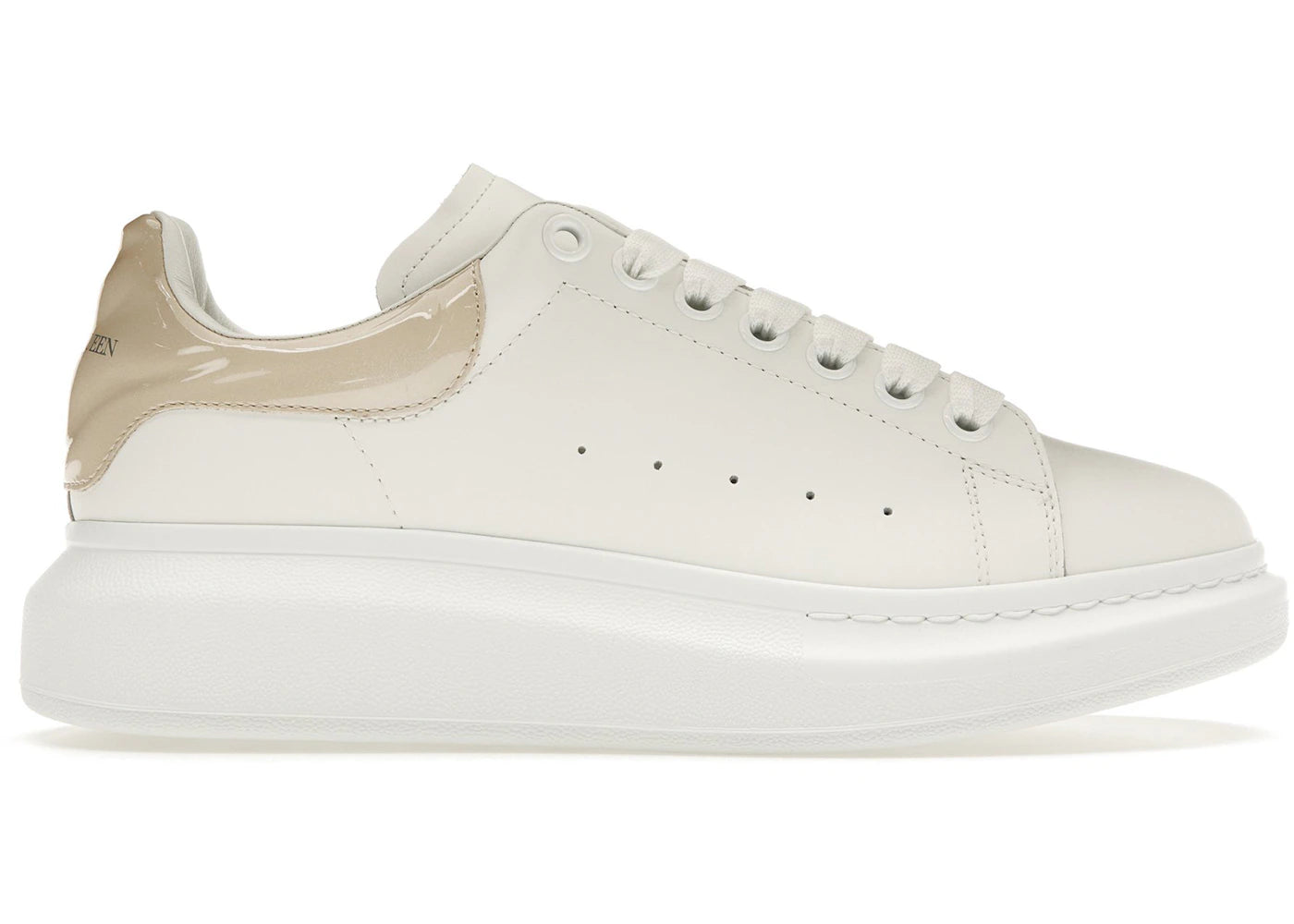 alexander mcqueen oversized white oyster