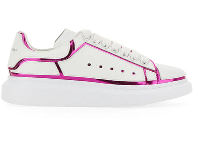 Alexander Mcqueen Oversized White Printer Pink Trim (Women'S)