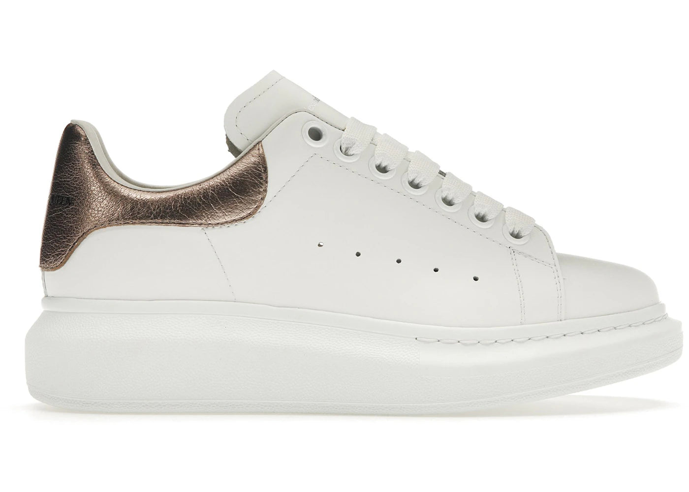 Alexander Mcqueen Oversized White Rose Gold (Women'S)