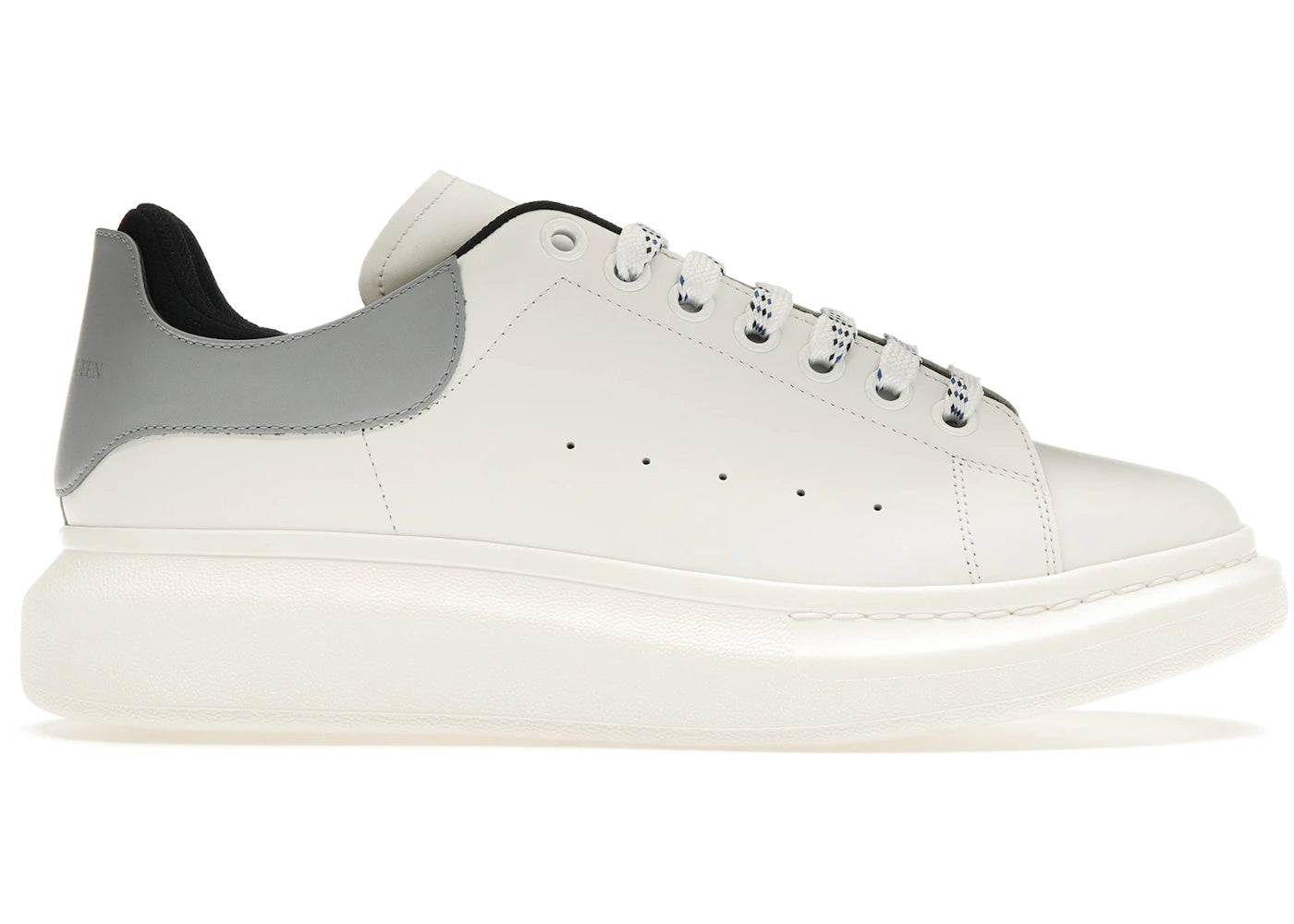 alexander mcqueen oversized white sping blue