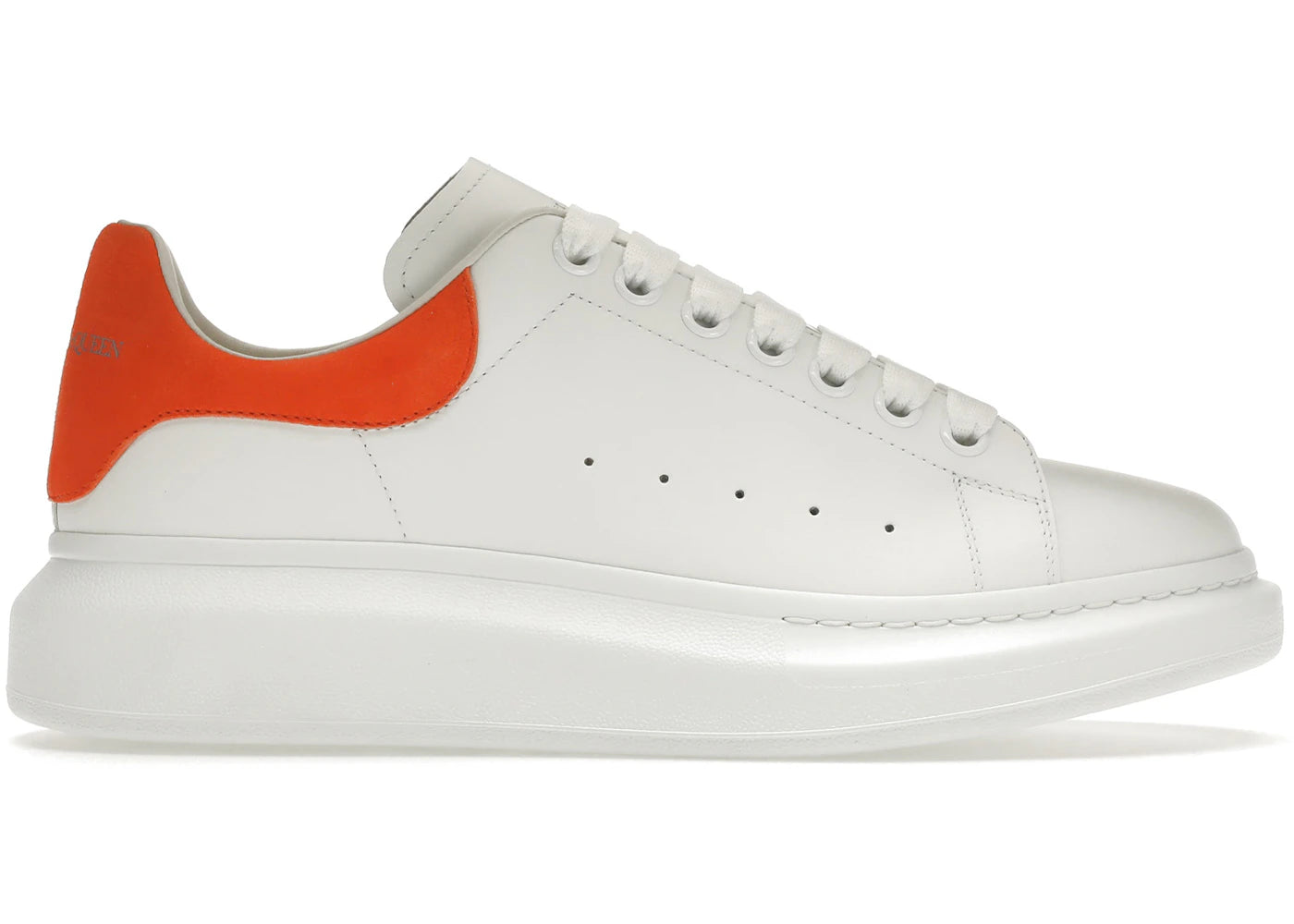 Alexander Mcqueen Oversized White Warm Orange