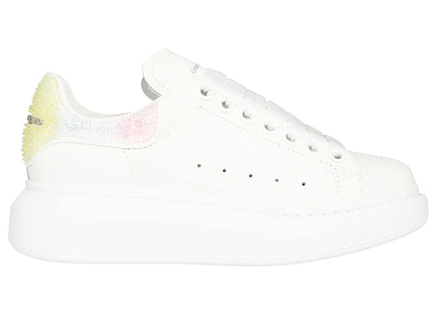 Alexander Mcqueen Oversized White Yellow Multi (Women'S)