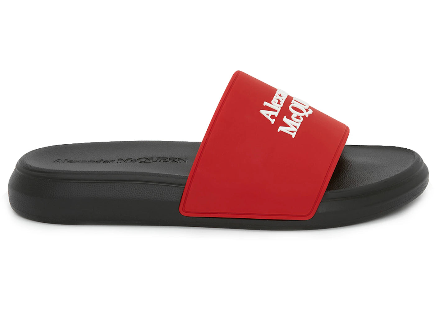 Alexander Mcqueen Pool Slide Lust Red White