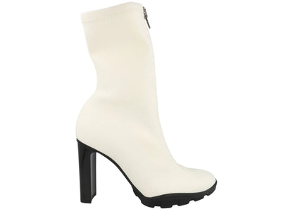 alexander mcqueen slim tread boot white black (women's)