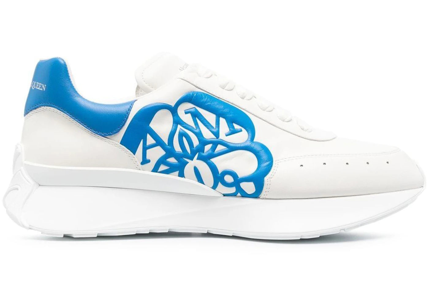Alexander Mcqueen Sprint Runner White Cerulean Blue