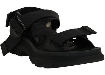 alexander mcqueen tread sandals black black (women's)