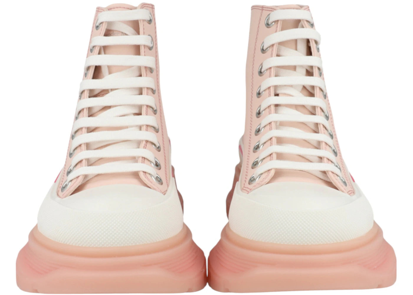 alexander mcqueen tread slick boot pale peach (women's)