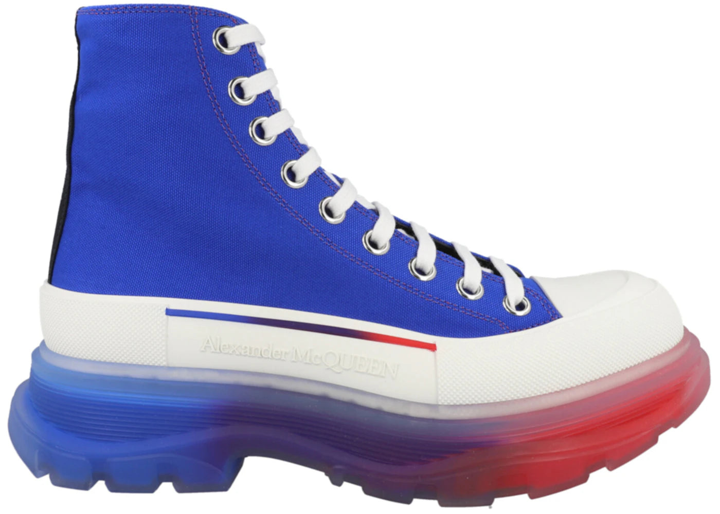 Alexander Mcqueen Tread Slick Boot Royal White