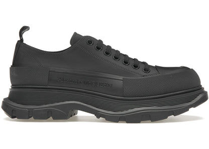 Alexander Mcqueen Tread Slick Low Lace Up Leather Grey